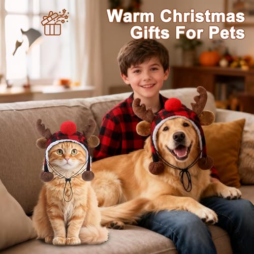 Disfraz de reno navideño para perros PAWCHIE Large miniatura 4