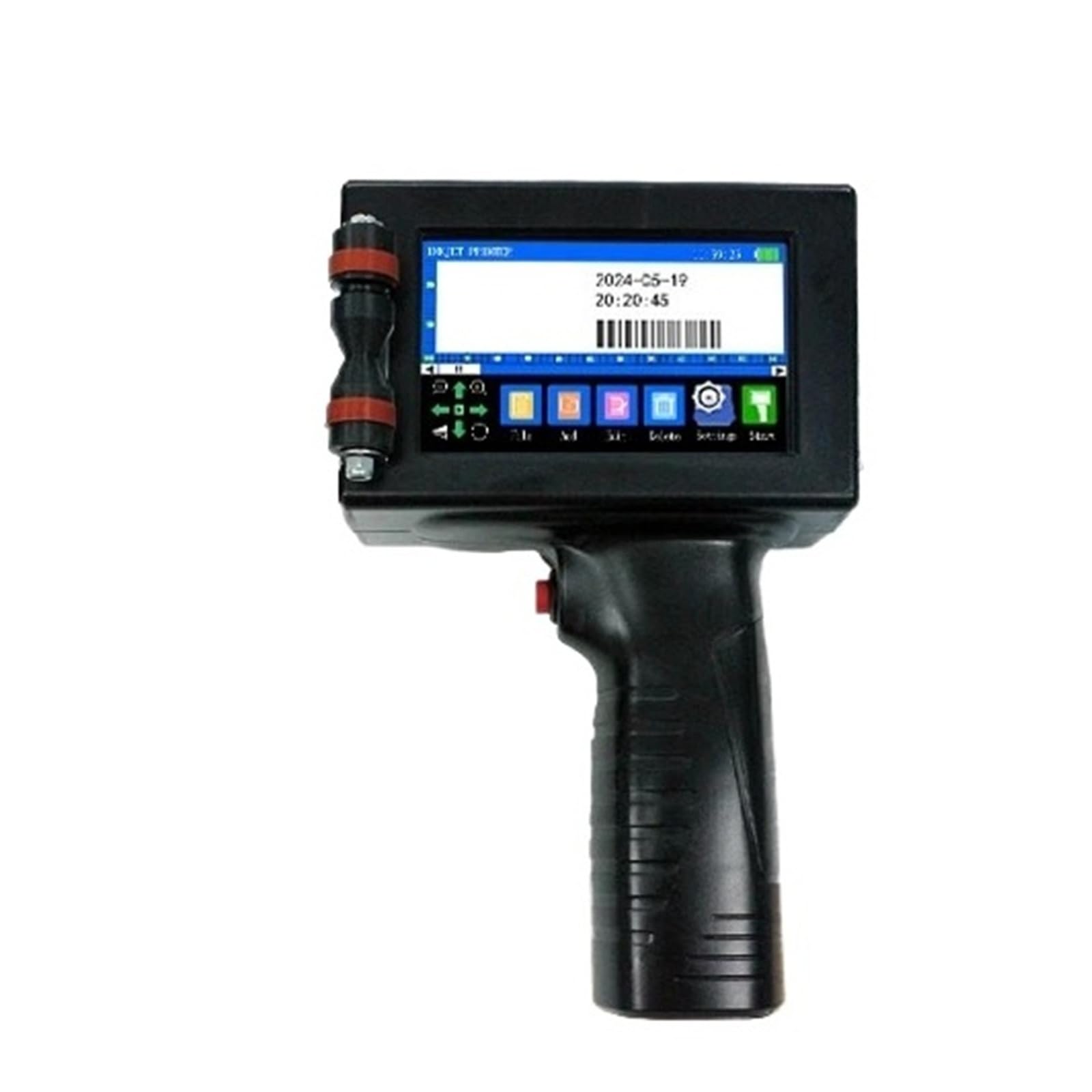 12.7mm Portable Handheld Inkjet Printer for Logo QR Barcode Batch Number Image Label(with Black Ink*1 (US))