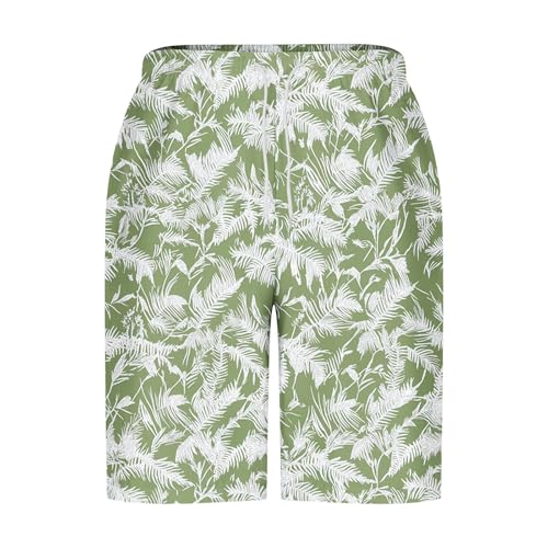 Men's Plus Size Swim Trunks 2025 Summer Troptical Print Quick Dry Board Shorts Loose Comfy Hawaiian Bathing Suit Pant4
