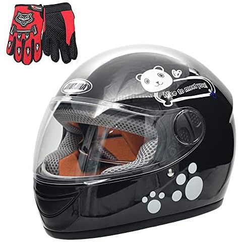 ZJRA Kids Motorcycle Half Helmet Cover