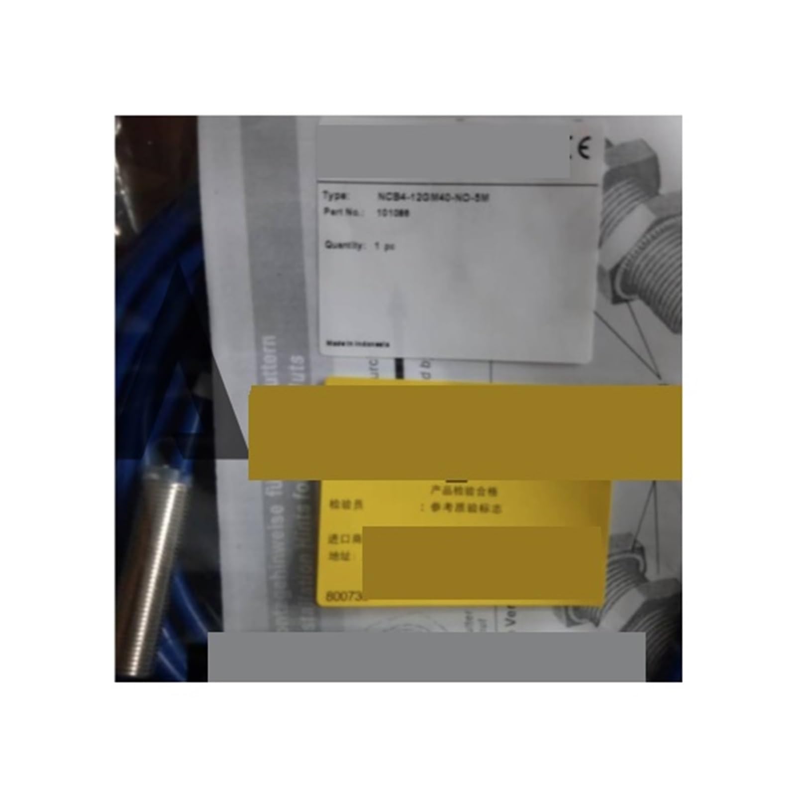 1 sensor de proximidad NCB4-12GM40-N0-5M