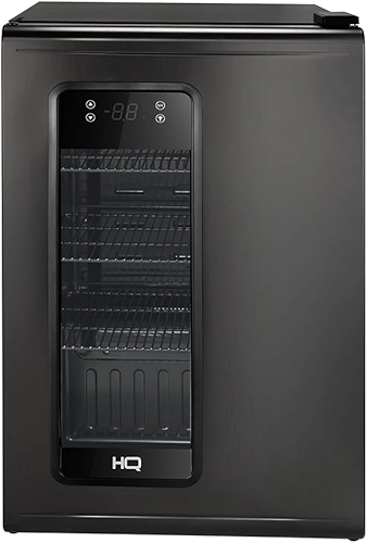 Cervejeira Expositor Vertical HQ 100 Litros Frost Free Inox Titanium HQ-100CEVPVFFI (127V)