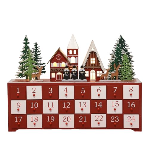Calendrier de l'Avent en bois lumineux pour illuminer l'attente des enfants