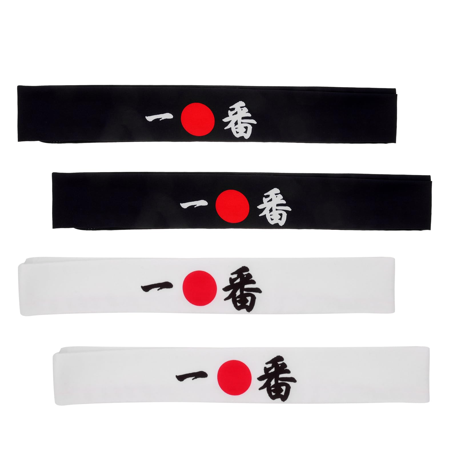 Accesorio cultural versátil de diademas japonesas samuráis de 4 unidades 8