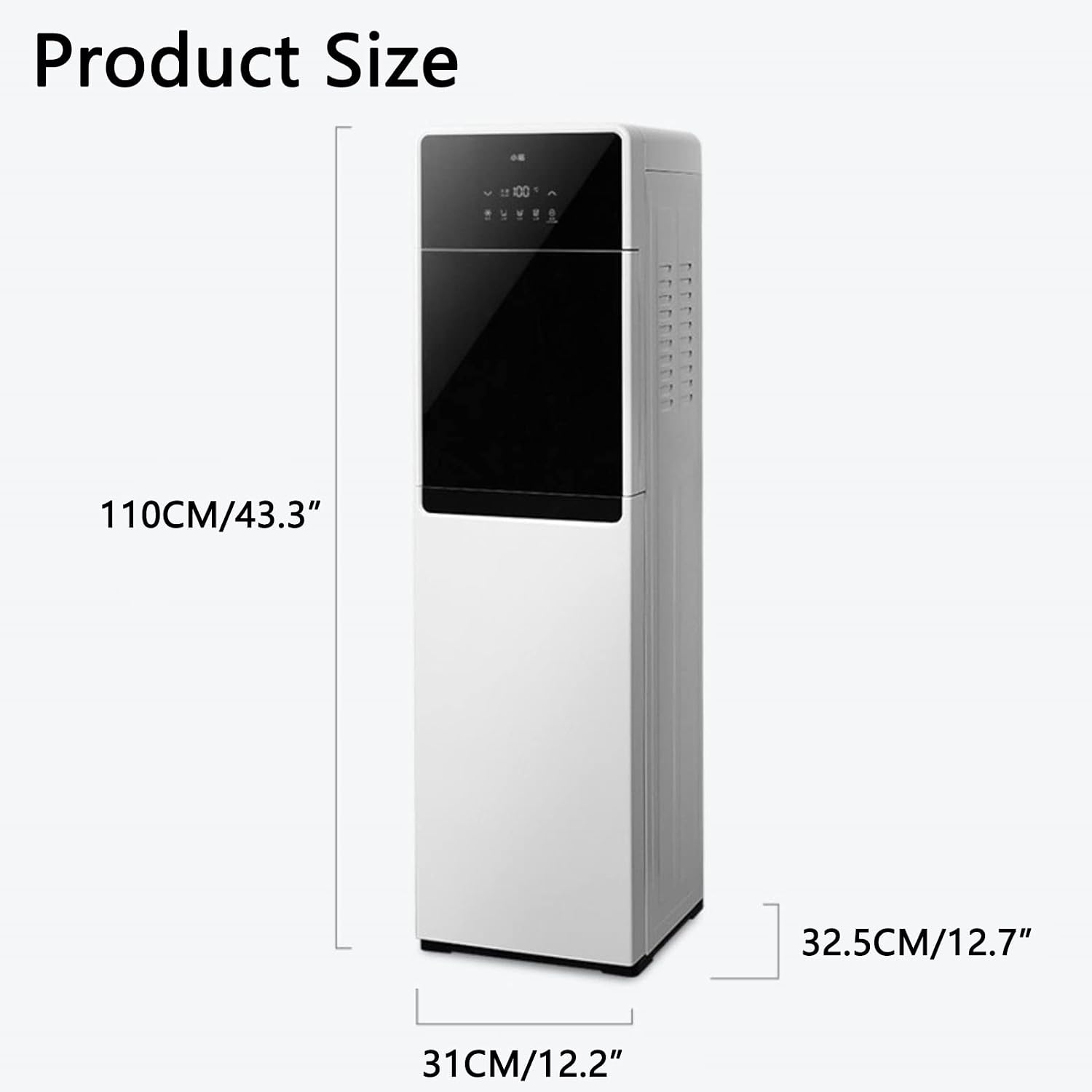 Self Cleaning Water Cooler Bottom Load Water Cooler Dispenser 3 in 1 Hot & Cold Water Cooler Dispenser for Home Office Coffee Tea Bar Dorm (Color : White Size : 110x31x32.5CM)