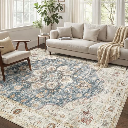 Area Rug for Living Room - 10x12 Soft Washable Oriental