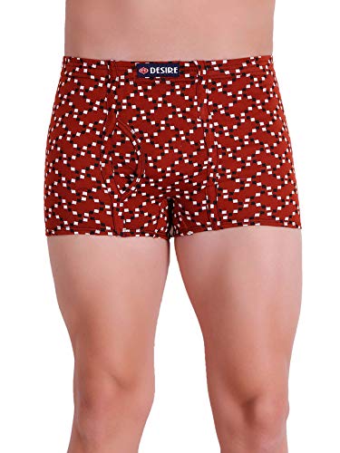 Image of T.T. Pure Cotton Printed Trunks for Men | Regular Fit | Snug Fit | Long Trunks | Inner Elastic | Soft and Comfortable |Assorted Prints| Pack of 3