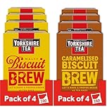 Yorkshire Tea Biscuit Brew & Caramelised Biscuit Brew Bundle, 160 Tea Bags of Each Flavour, (Total 320 Bags)