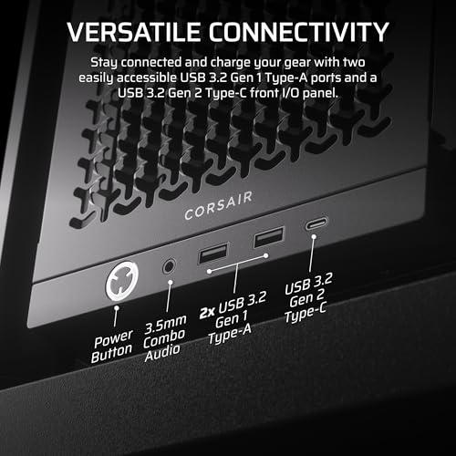 CORSAIR 4000D Frame Modular Mid-Tower ATX PC Case – High Airflow, InfiniRail™ Fan Mounting System, Dual 360mm Radiator Support, ASUS BTF, MSI Project Zero, Gigabyte Project Stealth – Black - image 8