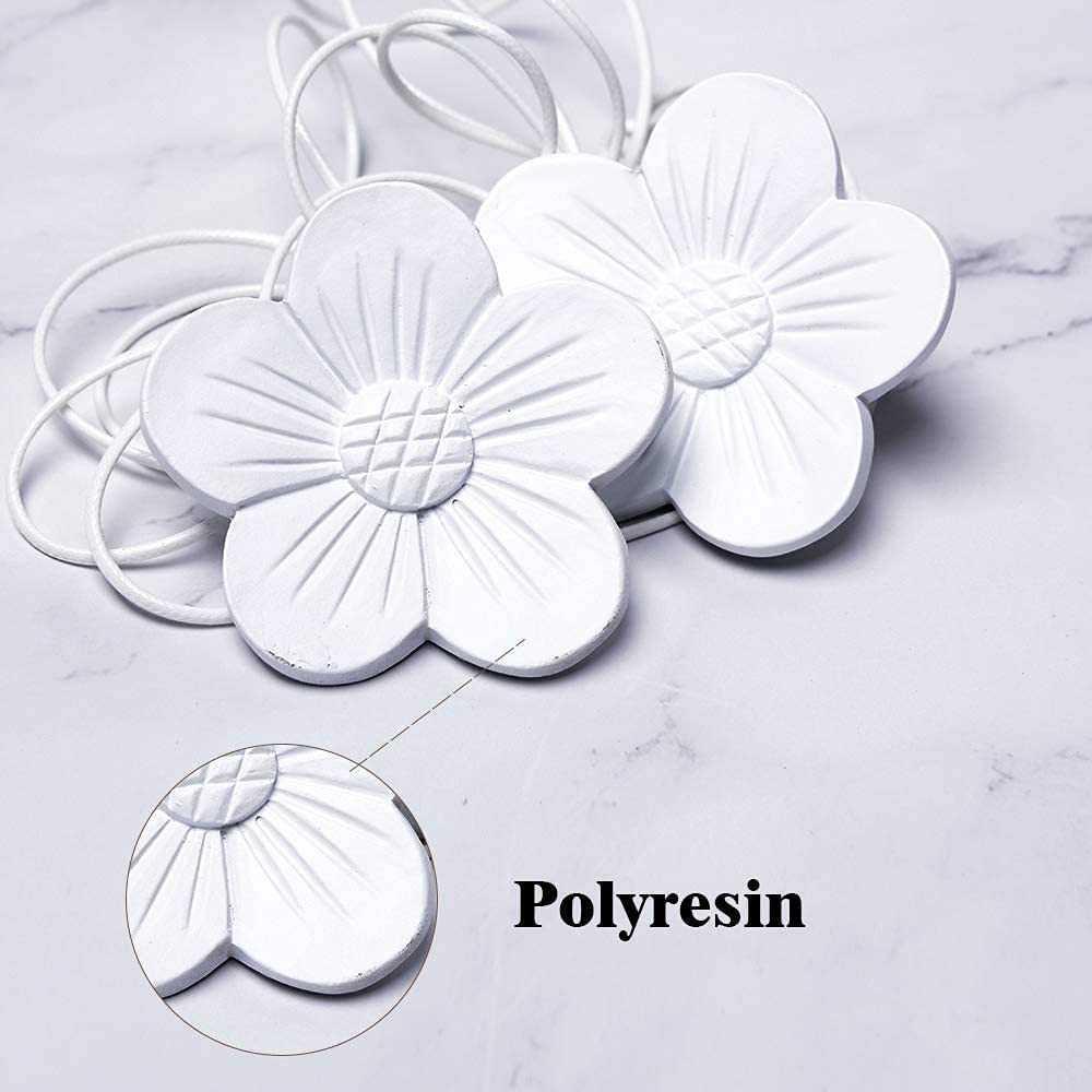 Aazon.co: agnetic Curtain Tiebacks White 4 Pack