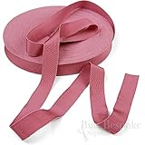 1" (25mm) wide One 3 Yard Piece; Orders of more than one quantity will be sent as continuous yardage 50% Viscose, 50% Cotton Made in Italy Imported exclusively by Bias Bespoke Supply Co.