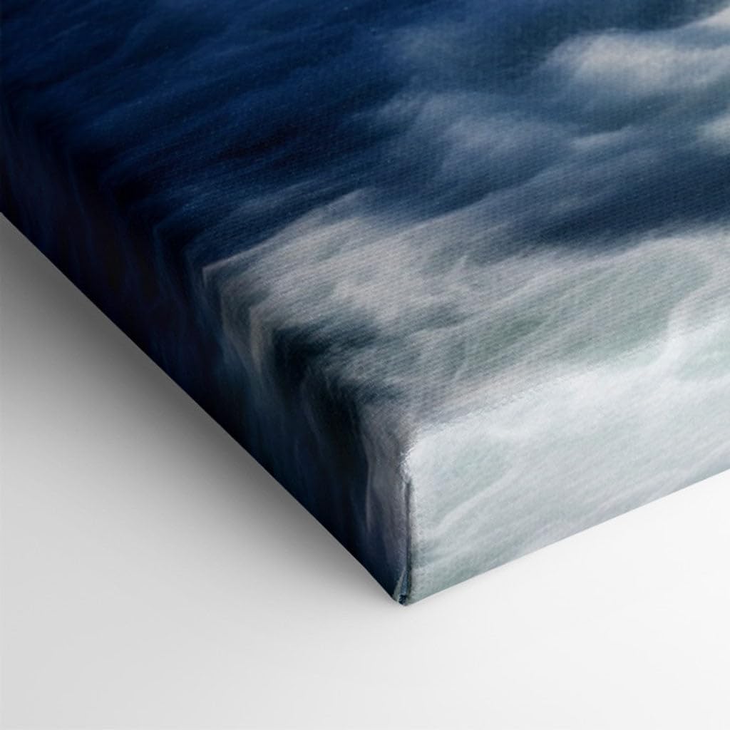 Canvas for Living room. Whispers of Nature: Discovering the Multi-Tiered Waterfall Oasis, 27 x 18 inch Canvas Wall Art - Ready to Hang - 69x46 cm (27x18 inch)