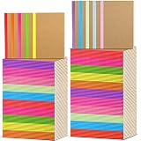 Geyoga 200 Pack A5 Composition Notebooks Bulk 60 Pages Journals Notebooks Colorful Soft Cover Ruled