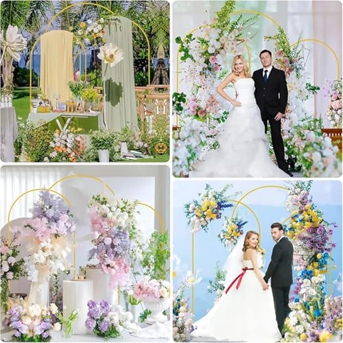 Arche de mariage stable contre le vent avec support pour ballons - 3