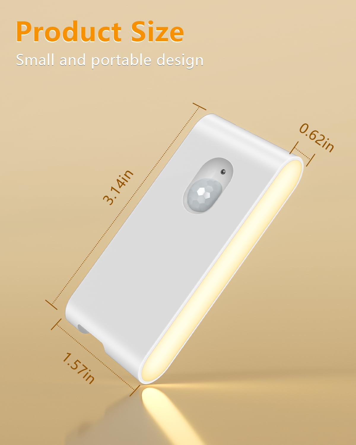 WILLED Stair Lights Indoor RGB Warm White Motion Sensor Night Light Color Changing Motion Sensor Light Indoor Rechargeable — view 8