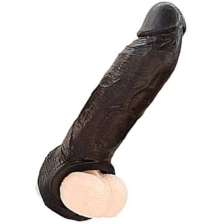 New Soft Realistic Sleeve Extender Sheath for Men: Ultimate Black Enhancement Experience