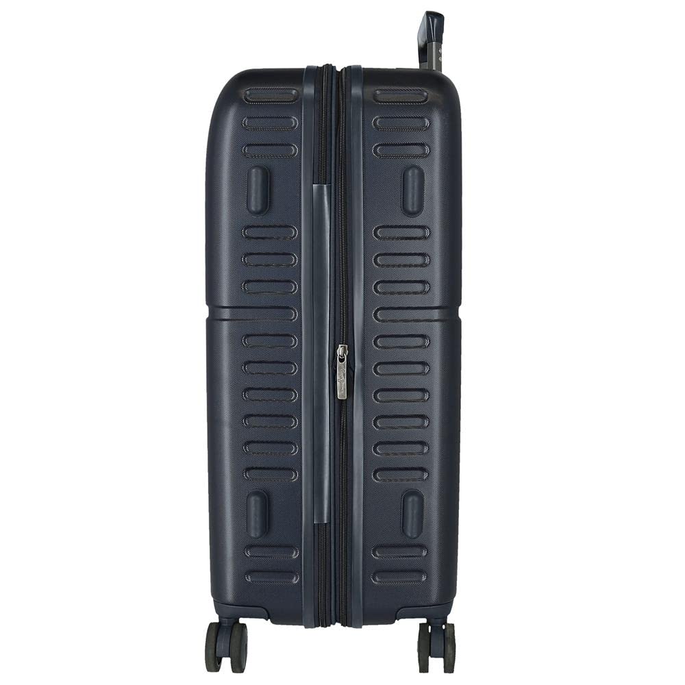 Pepe Jeans Accent Valigia media Blu 48x70x28 cm ABS rigido Chiusura TSA integrata 79L 4,32 kg 4 Doppie ruote