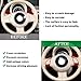 Car ABS Steering Wheel Moulding Chrome Cover Trims Stickers Fit for Fiat 500 2010 2012 2013 2014 2015 Accessories (Red)