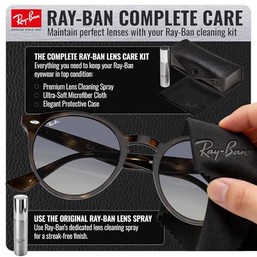 Image of Ray-Ban RB2180 Round Shaped Sunglasses for Men & Women with Official RAYBAN Eyewear Kit