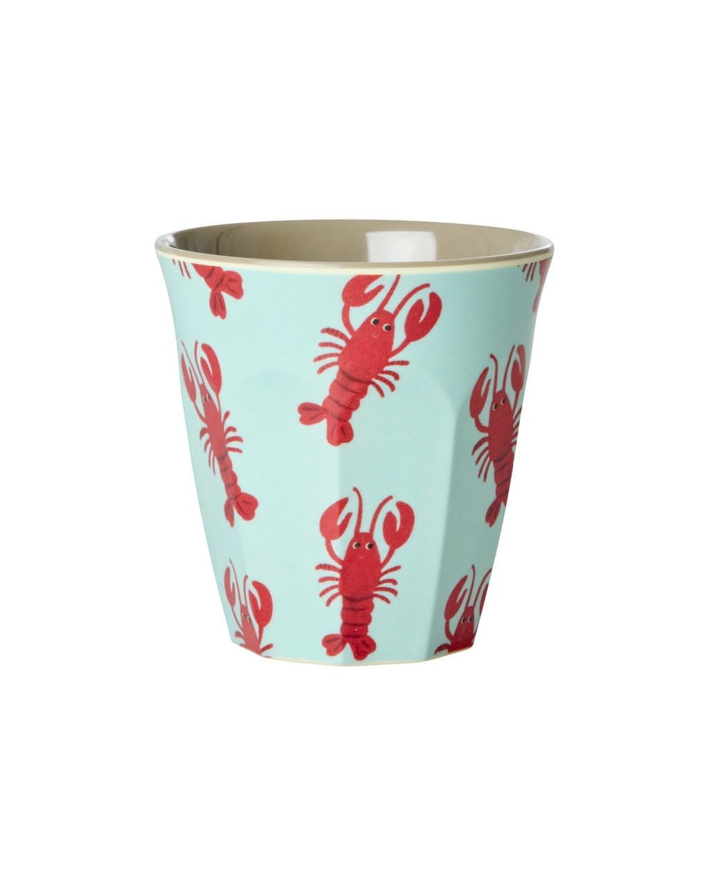ReWu RICE - Lot de 6 gobelets en mélamine - Bleu océan - Sans BPA - Avec motifs d'animaux marins - Légers - En mélamine - Robustes pour le quotidien et les excursions
