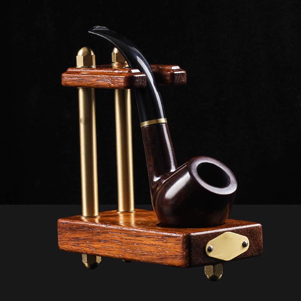 Smoking Pipe Rack,PortableTobacco Pipe Holder Universal Wooden Pipe Stand for 1 Tobacco Smoking Pipes