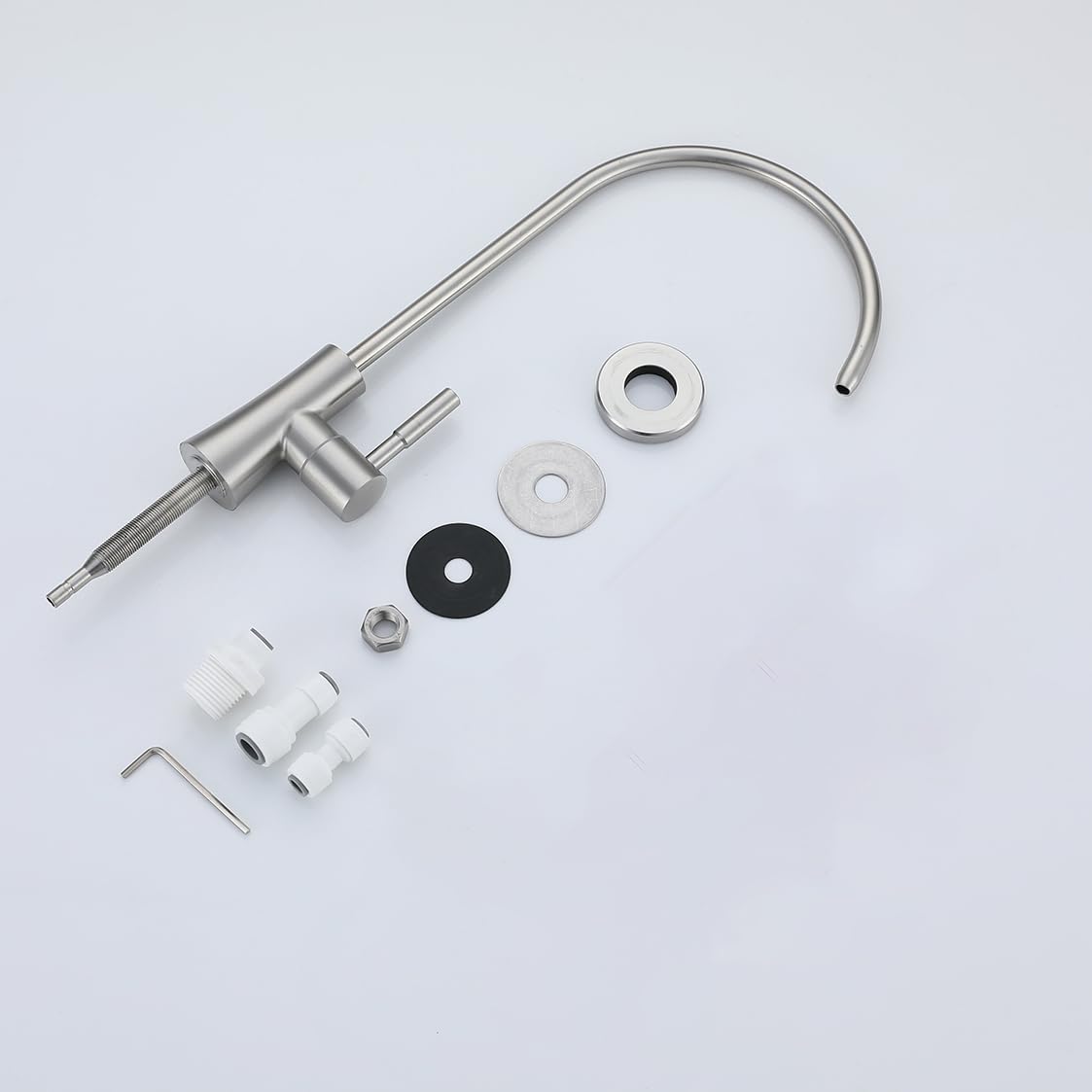 GULICA Drinking Water Tap, SUS304 Stainless Steel, No-Air Gap Reverse Osmosis Tap for Kitchen Bar Sink Brushed Nickel - Image 4