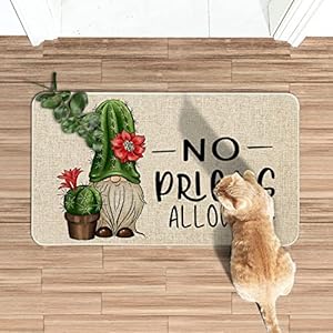 Roszwtit Spring Summer Door Mat 30 X 17 Inch No Picks Allowed Cactus Gnome Doormat Indoor Outdoor Entrance Funny Floor Mat Non Slip Summer Decor Rubber Welcome Mats Roszwtit Spring Summer Door Mat 30 X 17 Inch No Picks Allowed Cactus Gnome Doormat Indoor Outdoor Entrance Funny Floor Mat Non Slip Summer Decor Rubber Welcome Mats