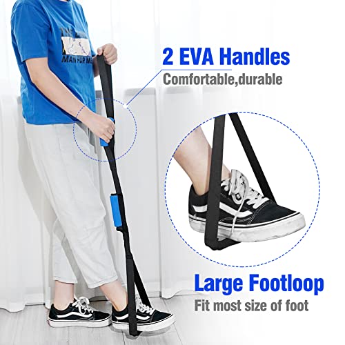 42 inch leg lifterleg lifter after hip replacement with large foot loopmobility aid for disables and elderlyleg lifter strap for knee replacement recovery aidsblack
