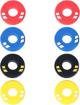 12 PCS Rubber Tire Shape Vibration Dampener,Tennis Racket Shock Absorber,Tennis Racket Vibration Dampeners,Antivibrador Raqueta De Tenis,Racquet Accessories,Great for Tennis Players