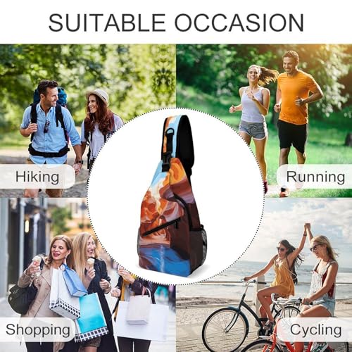 Bolso cruzado deportivo casual para viajes y senderismo miniatura 6