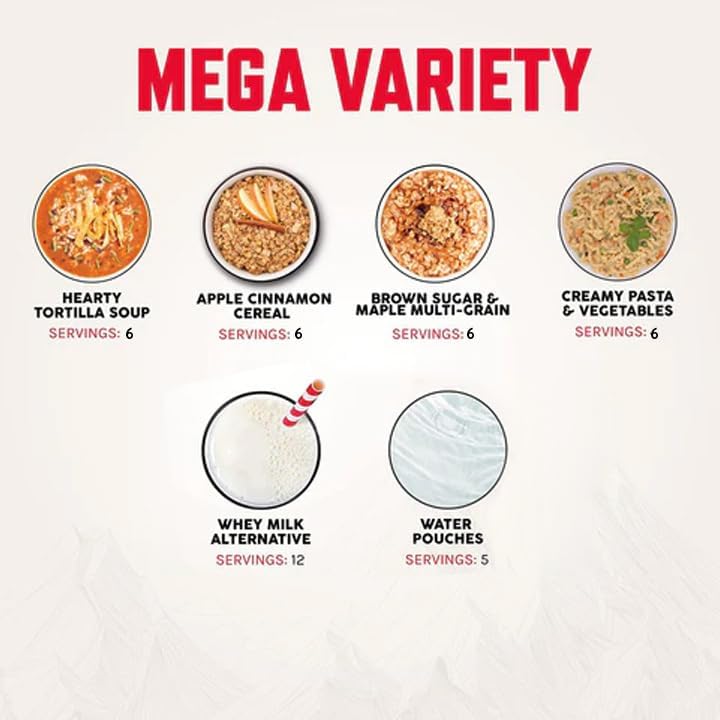 Miniatura 3 de ReadyWise Mochila de supervivencia de emergencia, bolsa de insectos, kit de desastre liofilizado para preparación de huracanes, comida de