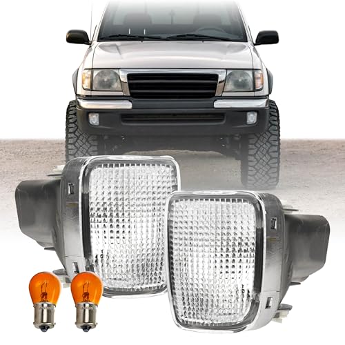 Tacoma 1998-2000 Front Bumper Lights Pair (Left+Right) Clear Lens
