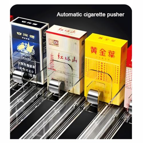 Organizador rectangular para cigarrillos acrílico transparente para pared 3