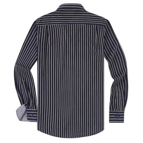 Alex Vando Mens Button Down Shirts Regular Fit Long Sleeve Casual Plaid Flannel Shirt