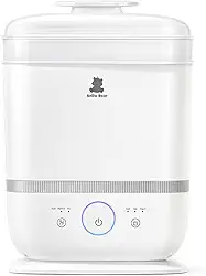 Snow Bear Esterilizador e secador de mamadeiras com tela sensível ao toque, esterilizador de mamadeira 6 em 1 para mamadeiras, chupeta, parte da bomba de leite, 13 mamadeiras, capacidade extra grande