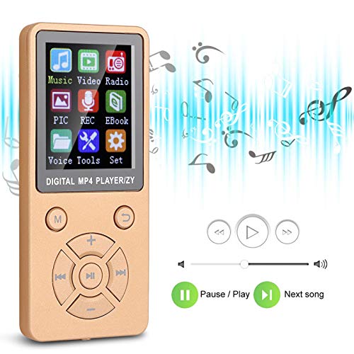 Leitor de música, leitor de mp3 com vários modos de reprodução Bluetooth para rádio de vídeo(Rosa ou