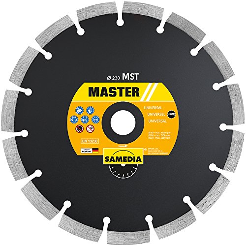 Samedia MST Diamant-Trennscheibe verschiedene Durchmesser Beton Trennscheibe Dachpfannen (200 mm / 25,4 mm) Cover
