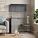 HOOBRO Large Cat Cage with Litter Box, 4 Tier Indoor Cat Enclosure Playpen with Storage, Food Bowls and Scratching Post, Detachable Metal Wire Kennel Crate, 41.3