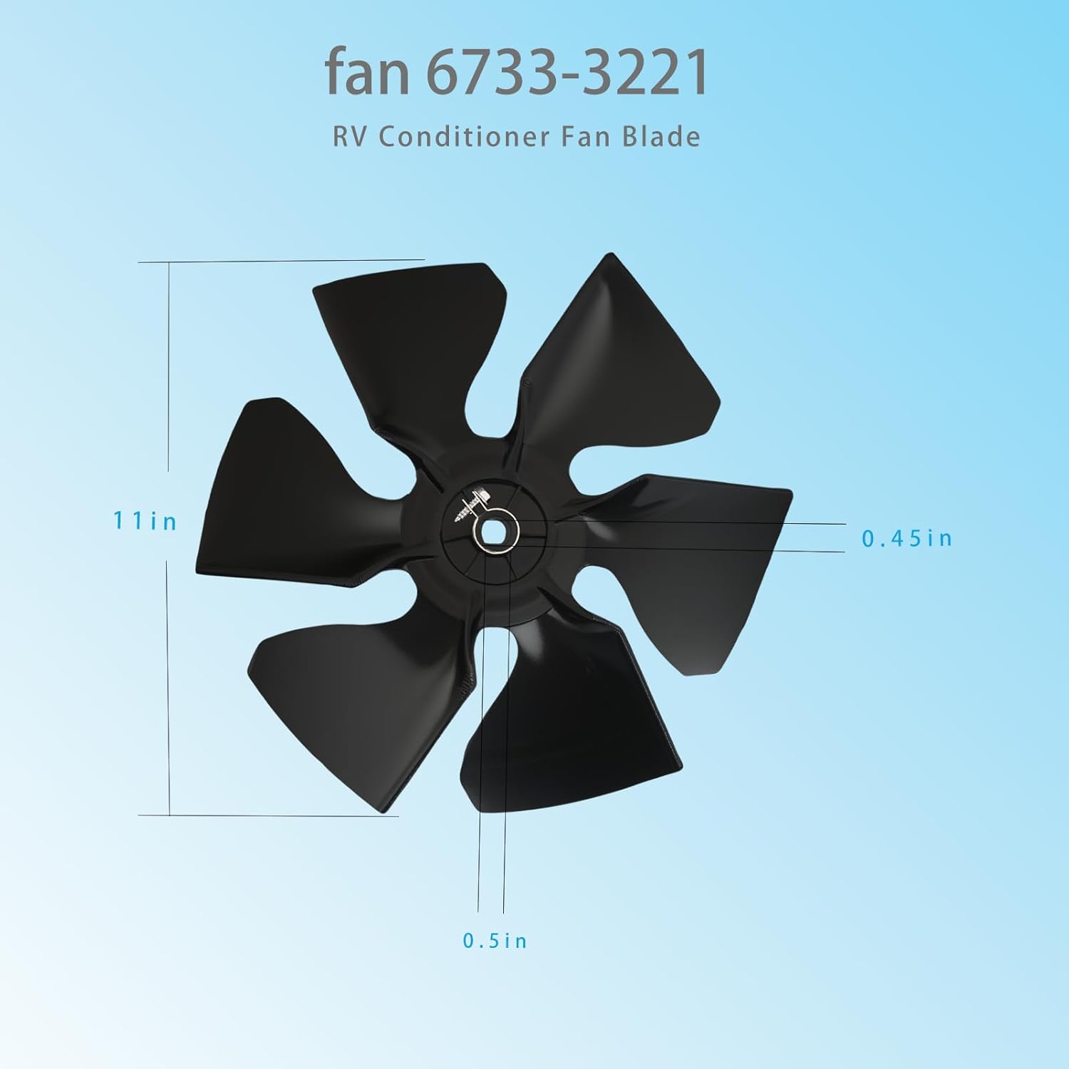 2025 Upgrade 6733-3221 Camper/RV Conditioner Fan Blade Replace 67333221 6733322 Compatible with Coleman Mach RV AC Fan Blade 2-Year QA