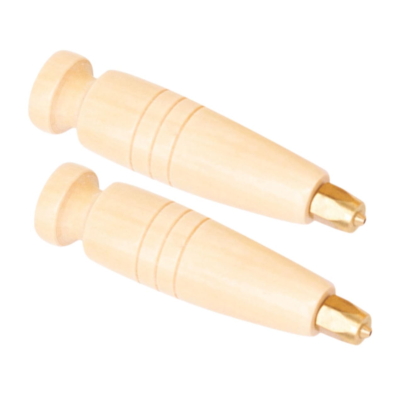 IWOWHERO DIY Wood Handle Sewing Awl Punch Welting Awl Leather Repair Tool for Replacement Handle