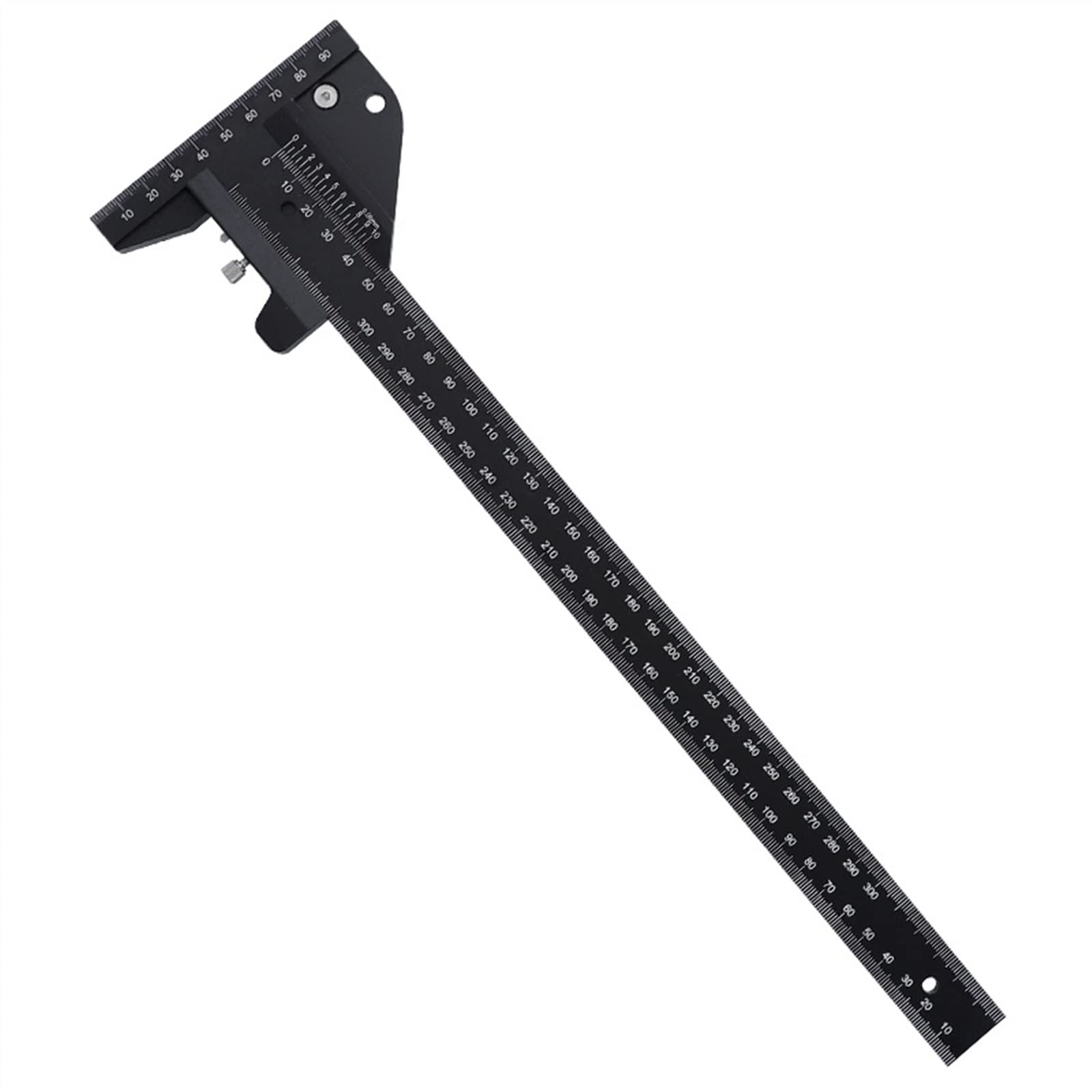 Cyfrowe Narzędzia Pomiarowe 0-150/300mm linijka do drewna typu T Scribe Metric wielofunkcyjny suwmiarka ze stopu aluminium pomiaru linii(0-300mm)