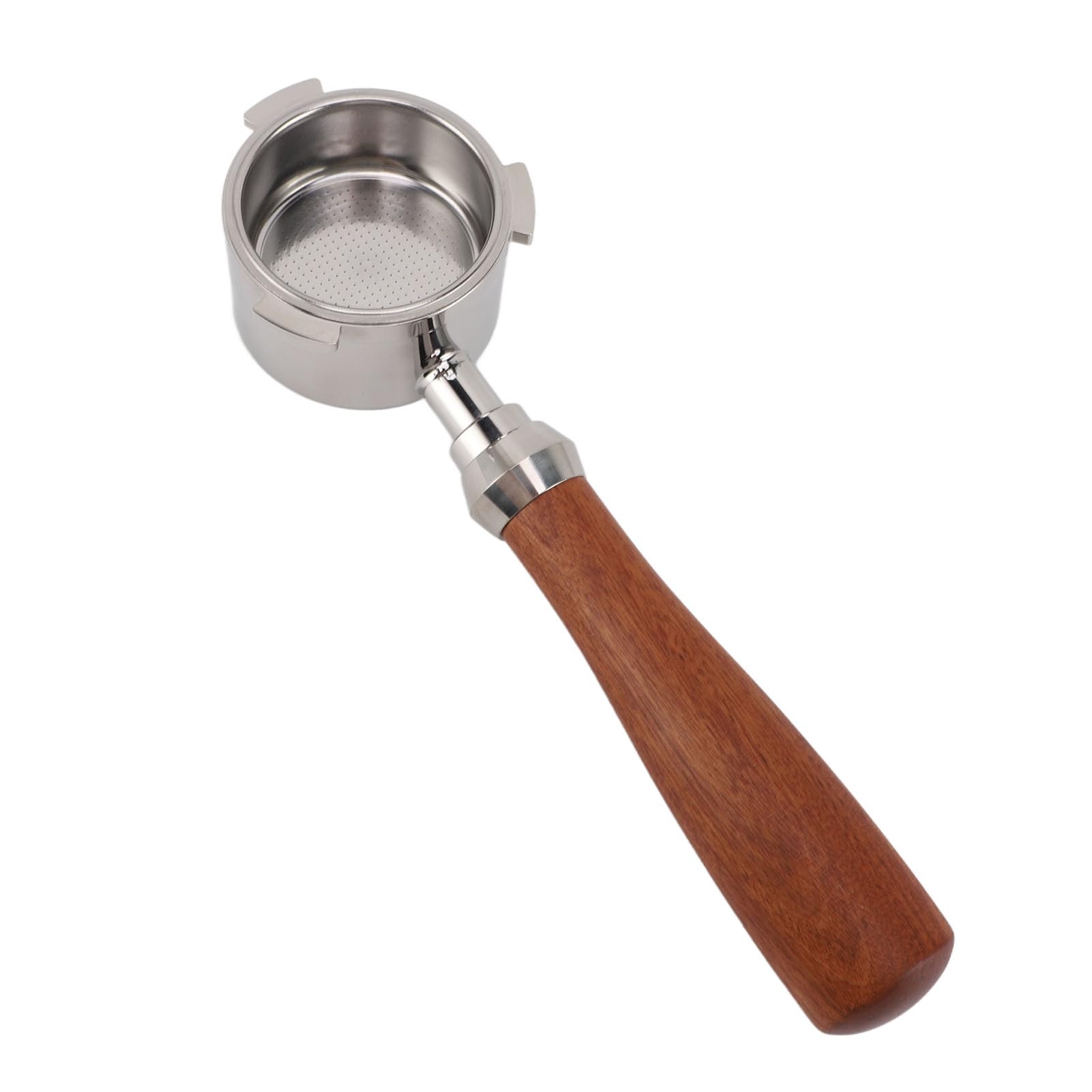 Ecco la traduzione richiesta: **Hapivida Portafiltro Bottomless 51mm Acciaio Inox Manico Legno per **