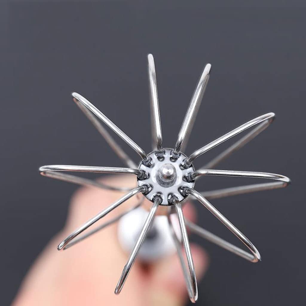 Küchen-Schneebesen Edelstahl Whisk Set 2 STÜCKE, 10 "/ 12" halbautomatische Handhold-Push-Typ Ei-Schläger Küche WISK zum Kochen Mischen, um das Schlagen zu schießen und zu rühren Schneebesen zum Koche