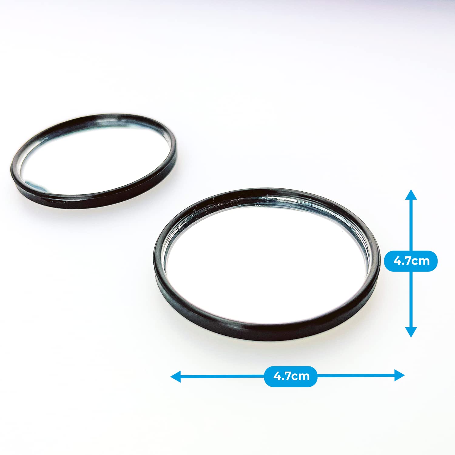 Simply BS002 Black Circular Blind Spot Mirror 2 Pieces X6