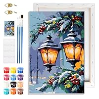 Peinture Par Numéros Pour Adultes - Noël Chariot