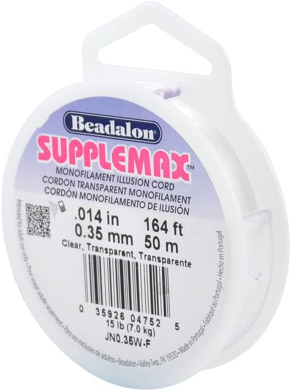 SuppleMax Bead Cord .35mm 164 ft. Clear