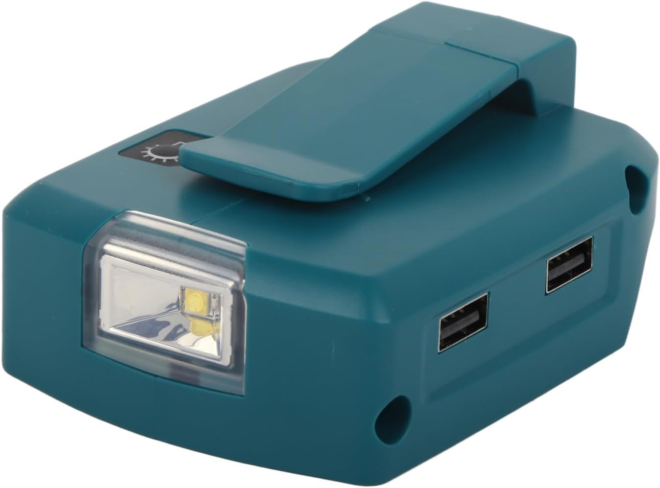 LED Light Battery Adapter, Portable 12V DC Output for Construction Site, Camping, IP65 Protection Level (#1)