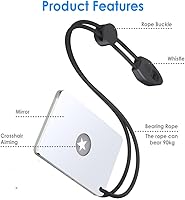 Vista 2 de Signal Mirror Survival Kits Military Grade, 3 x 5 in Camping Mirror with Survival Whistle, Gifts for Men, Birthday Gifts for Fathers Husband