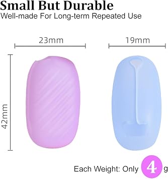 Toothbrush Head Covers - 6 PCS Portable Travel Toothbrush Caps with Box, Silicone Toothbrush Head Covers Caps, Electric Toothbrush Protective Case for Outdoor, Bathroom, Business Trip, Camping