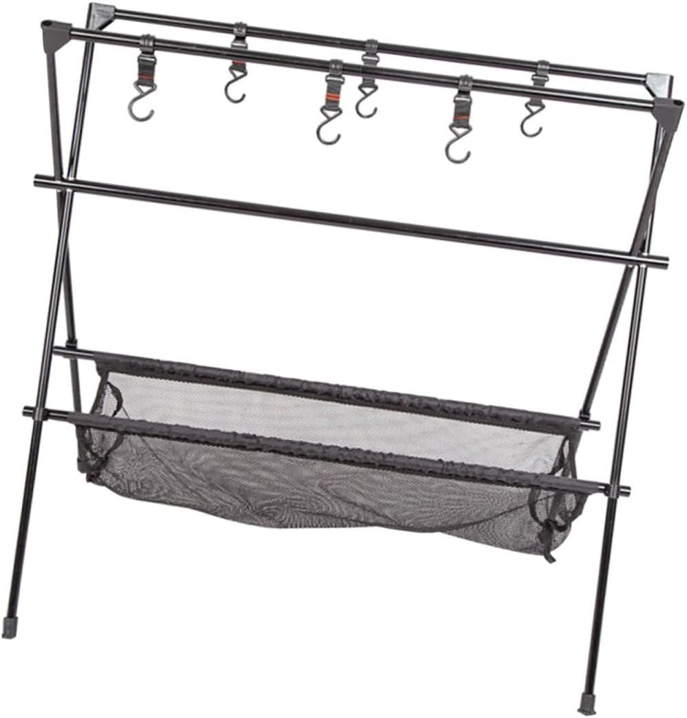 VALICLUD 1Set Collapsible Tripod Grill Rack Camping Stand for Hanging Utensils Clothes and Gear Portable Outdoor Storage for Picnics and Camping